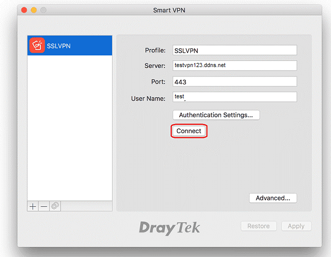 [macOS] Hướng dẫn cấu hình SSL VPN Host-to-LAN | MacOS VPN đến Vigor ...